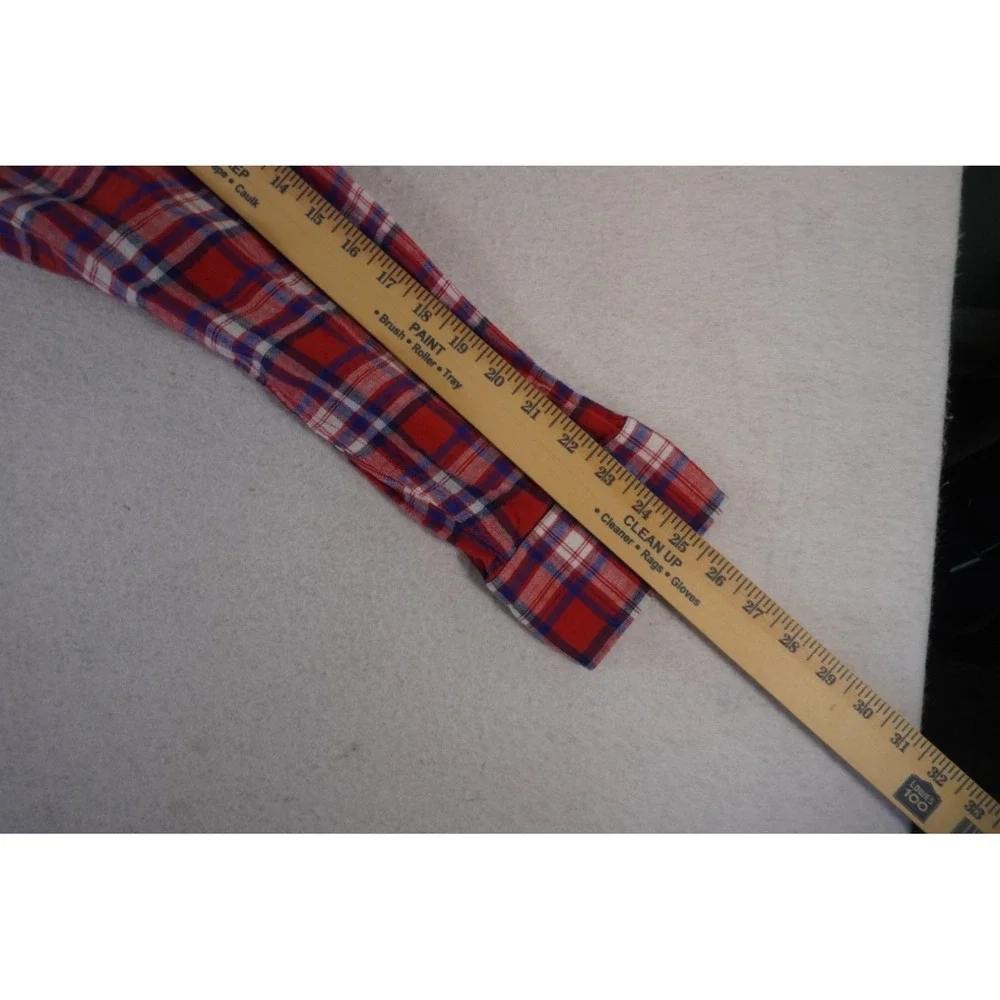 Banana Republic Casual Shirt Mens Large Red Multi Plaid Regular Fit Button Up